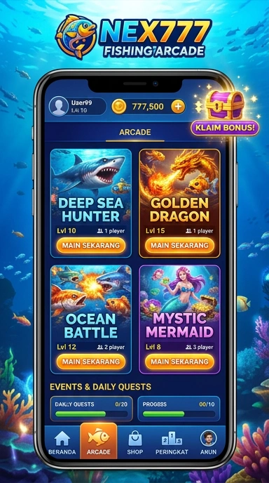 Screenshot aplikasi nex777 menampilkan kategori aplikasi yang lengkap dan beragam.